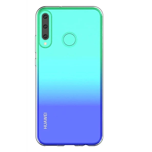 Gpack Huawei P40 Lite E Kılıf Süper Silikon Arka KorumaNano Glass