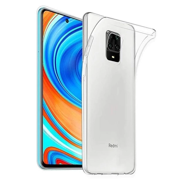 Gpack Xiaomi Redmi Note 9 Pro Kılıf Süper Silikon Arka KorumaNano Glass