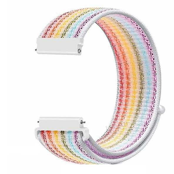 Gpack Samsung Galaxy Active 2 44mm Kordon Kumaş CırtCırt Kordon Velcro - 2