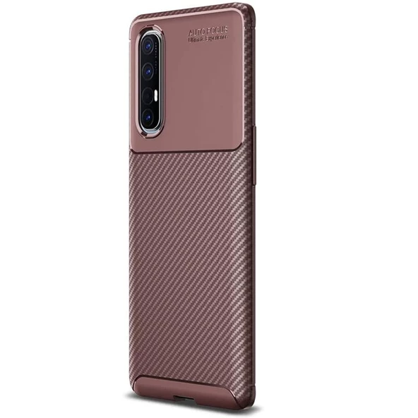 Gpack Oppo Reno 3 Pro Kılıf Negro Karbon Dizayn Silikon