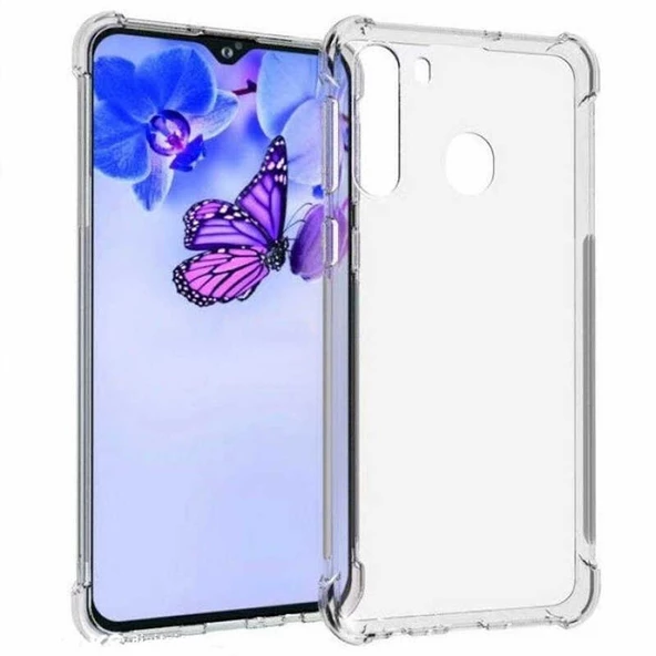 Gpack Samsung Galaxy M11 Kılıf AntiShock Sert KapakNano Glass