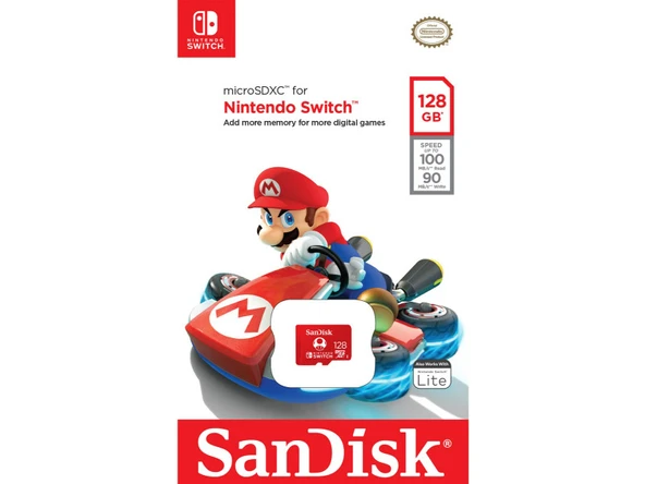 SanDisk Nintendo Switch 128GB 100MB/s microSDXC Lisanslı Hafıza Kartı SDSQXAO-128G-GN3ZN - Resim 5