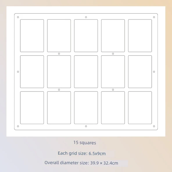 Manyetik Mini Kamyon Akrilik Fotoğraf Kartı Standı - 15 Kareli