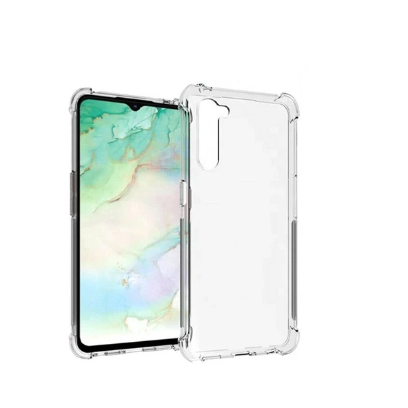 Gpack Oppo Reno 3 Kılıf AntiShock Ultra Koruma Sert KapakNano Glass