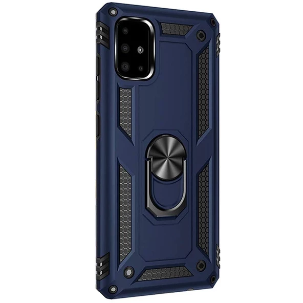 Gpack Samsung Galaxy A31 Kılıf Tank Koruma Vega Standlı Yüzüklü Mıknatıslı - Resim 7