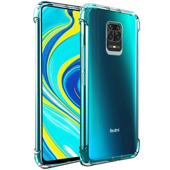 Gpack Xiaomi Redmi Note 9S Kılıf AntiShock Sert KapakNano Glass