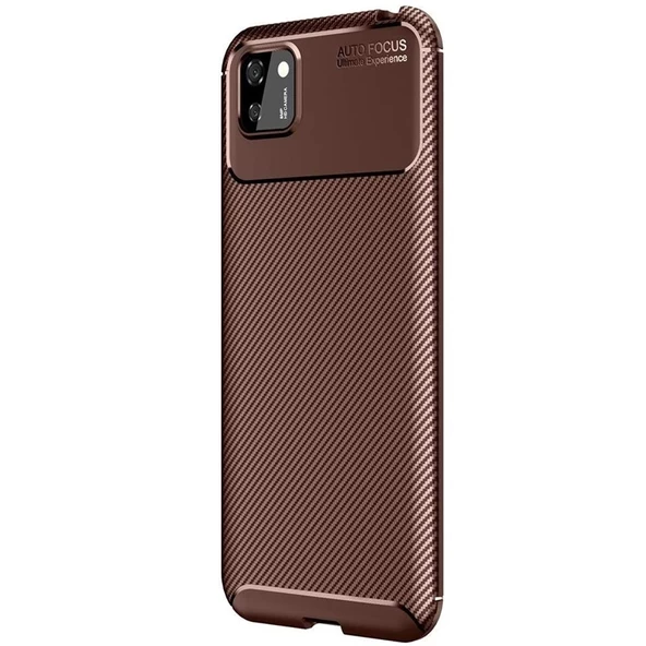 Gpack Huawei Y5P Kılıf Negro Karbon Dizayn Silikon