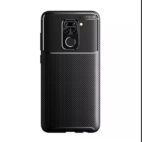 Gpack Xiaomi Redmi Note 9 Kılıf Negro Karbon Dizayn SilikonNano Glass - 4