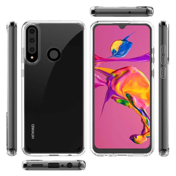 Gpack Huawei Y6P Kılıf Coss  Sert KapakNano Glass - 3