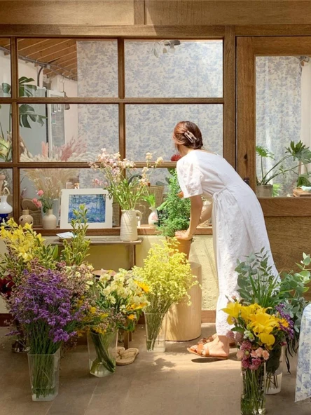 Akrilik Çiçek Tüpü - Büyük Boy Yuvarlak Yüksek Şeffaf - 38cm - Resim 5