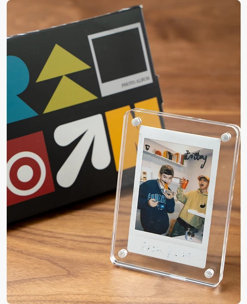 Instax Polaroid Fotoğraf Çerçevesi - [Mini Dört] Şeffaf - 8