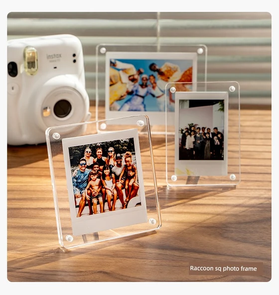 Instax Polaroid Fotoğraf Çerçevesi - [Mini Dört] Şeffaf - 10