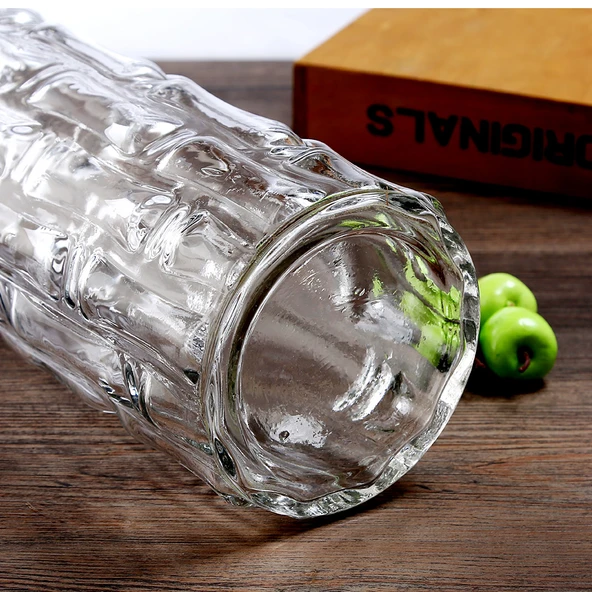 İskandinav Cam Vazo - Bambu Desenli - 1540 (Sınıf I) - Resim 4