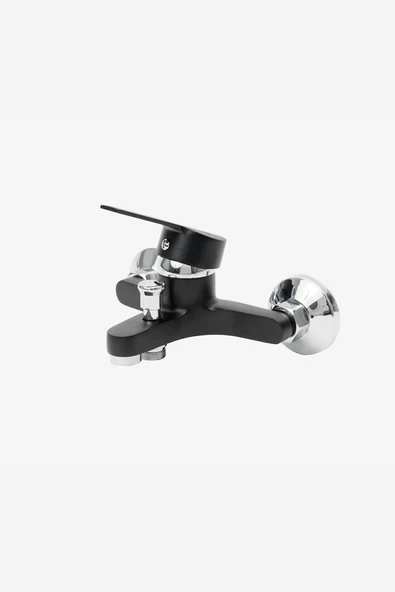 Krom Tepe Yağmurlama Robot Duş Sistemi Ve Siyah Banyo Bataryası Mix-2'Li Defne Serisi - Resim 5