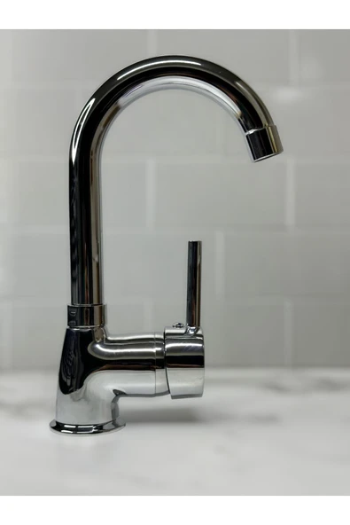 Krom Armut Baston Lavabo Bataryası ürün görseli 1