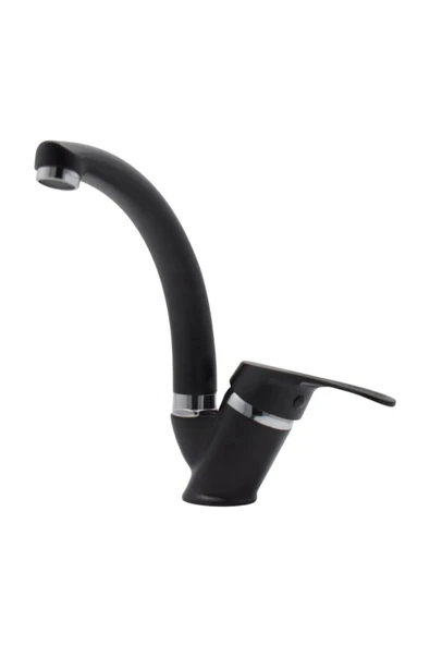 Siyah Krom Mix Borulu Lavabo Bataryası ürün görseli 1