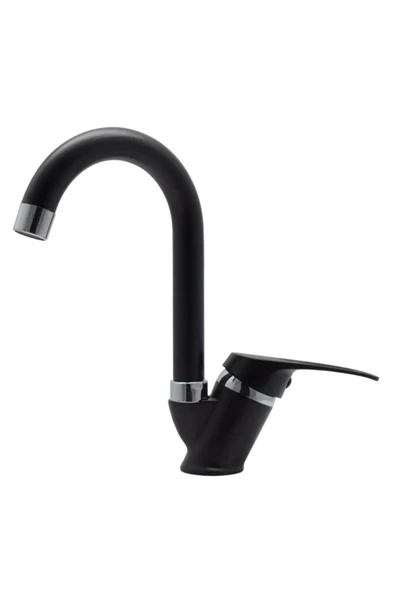 Siyah Krom Baston Lavabo Bataryası 2 Yıl Garantili - Resim 3