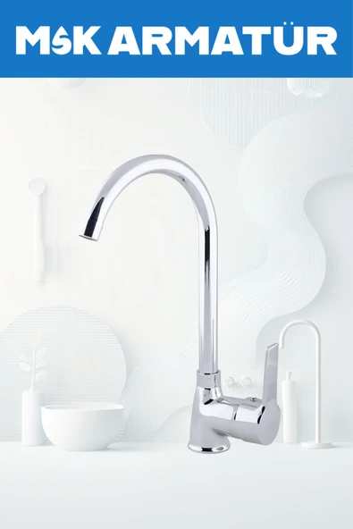 Krom Siyah Tepe Yağmurlama, Krom Delta Banyo-Mutfak-Lavabo Bataryası Musluğu Çeşmesi 4'Lü Set - 4