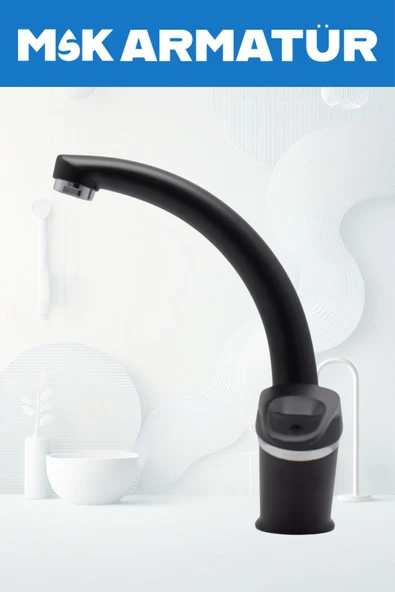 Siyah Krom Mix Lavabo Bataryası Çeşmesi - 2