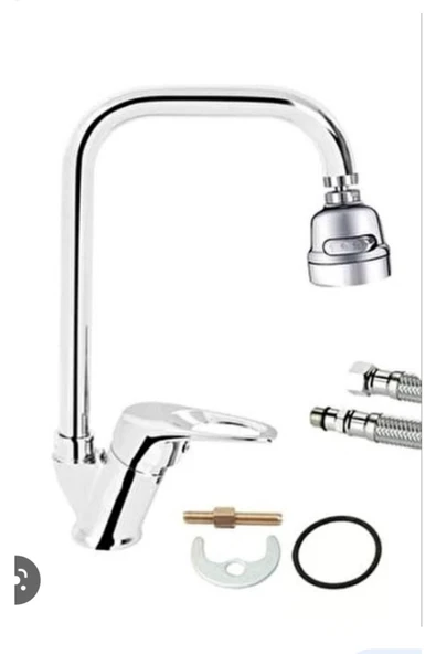 Krom Köşe Eviye Bataryası 3 Fonksyonlu ürün görseli 1