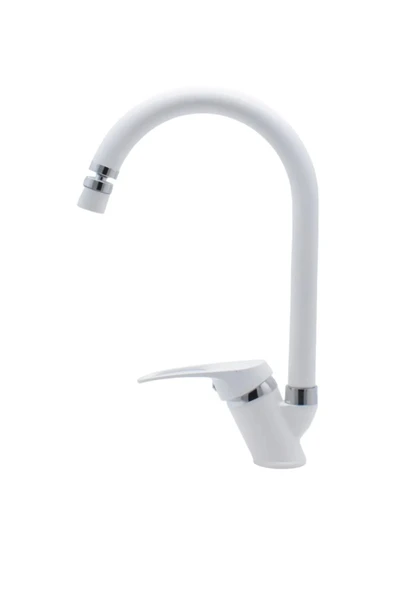 Beyaz Krom Baston Borulu Eviye Bataryası Mafsallı - Resim 3