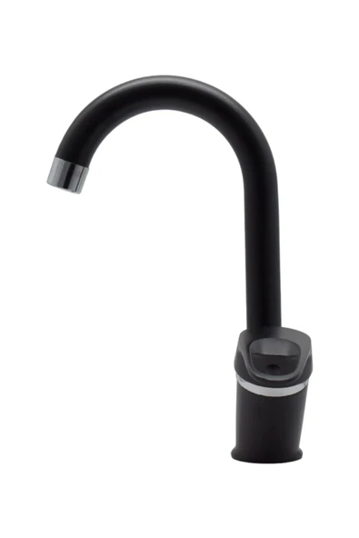 Siyah Krom Baston Lavabo Bataryası 2 Yıl Garantili - Resim 2