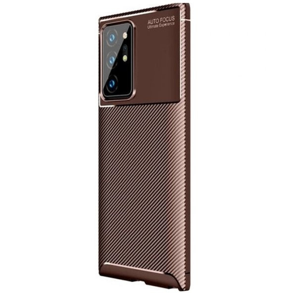 Gpack Samsung Galaxy Note 20 Ultra Kılıf Negro Karbon Dizayn Silikon