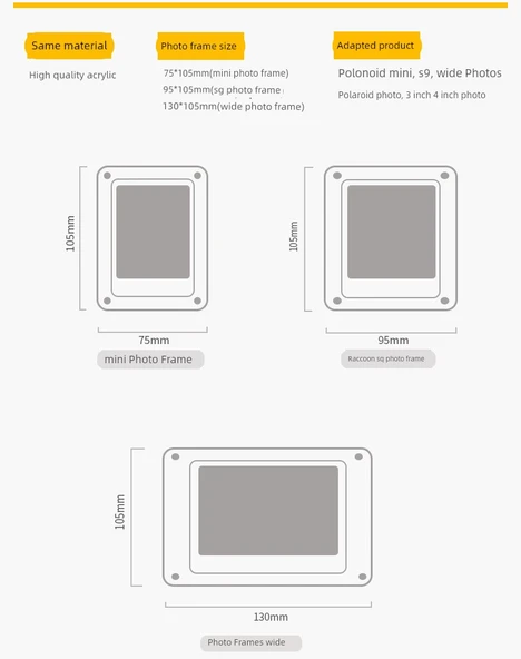 Polaroid Fotoğraf Çerçevesi - 5 inç - 8
