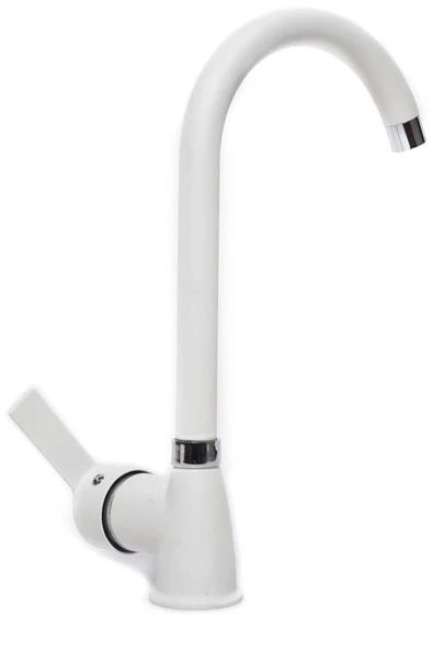 Beyaz Krom Armut Baston Eviye Bataryası Çeşmesi - Resim 3