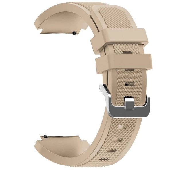 Gpack Samsung Galaxy Watch 3 45mm Kordon Silikon Çizgili Silikon Kançalı