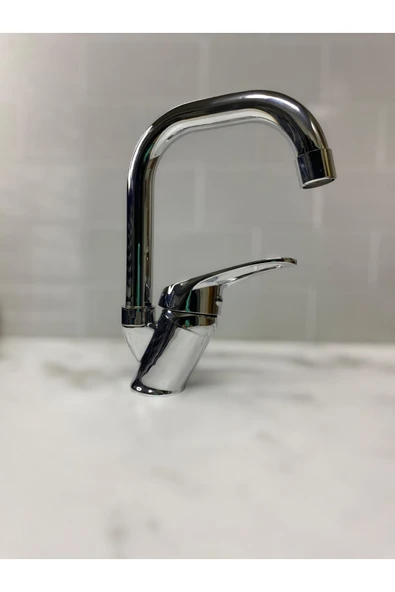 Krom Köşe Borulu Lavabo Bataryası - 2