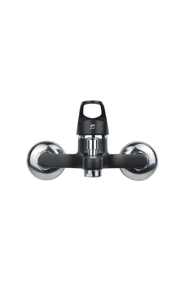 Siyah Tepe Yağmurlama Siyah Robot Seti Ve Siyah Banyo Bataryası Mix-2'Li Set Damla Siyah Serisi - Resim 2