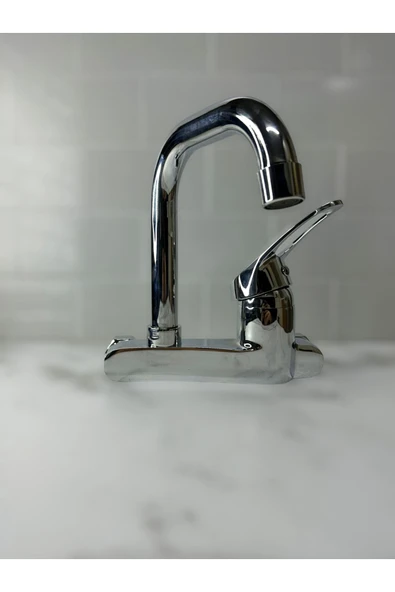 Krom Duvardan Yandan Aplik Bataryası Köşe Borulu - Resim 3