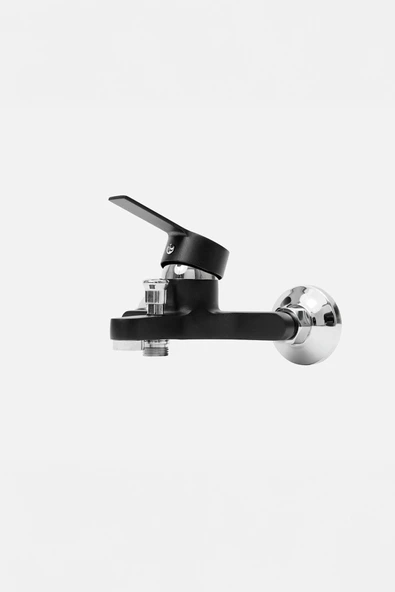 Krom Tepe Yağmurlama Robot Duş Sistemi Ve Siyah Banyo Bataryası Mix-2'Li Defne Serisi - Resim 3