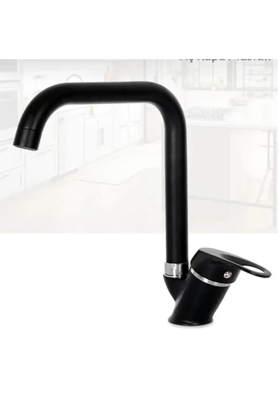 3 Fonksiyonlu Şeffaf Mutfak Musluğu Bataryası Çeşmesi Çift Su Girişli ürün görseli 1