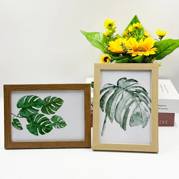Ahşap Resim Çerçevesi - 7 inç (12.7*17.8cm) - Beyaz Ahşap - 3