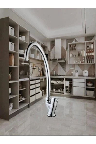 Lavabo Musluğu Çeşmesi Bataryası Armatürü Mermerden Çıkışlı Tek Su Girişli 2 Yıl Garantili - Resim 2