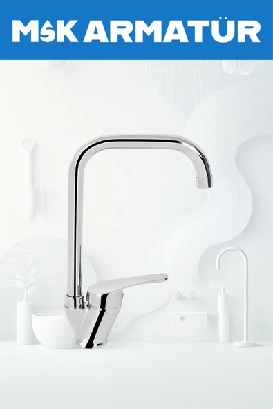 Robot Duş Sistemi Banyo Lavabo Mutfak Musluğu Çeşmesi Bataryası 4'Lü Ful Set - Resim 4