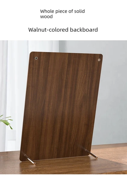 Ahşap Akrilik Sertifika Çerçevesi - Metal + Ahşap + Akrilik Panel/Dikey, A5 - 11