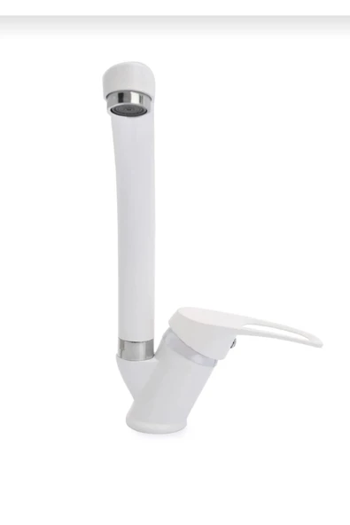 Beyaz Krom Mix Borulu Eviye Bataryası - Resim 3