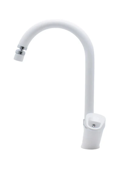 Beyaz Krom Baston Borulu Eviye Bataryası Mafsallı - Resim 2