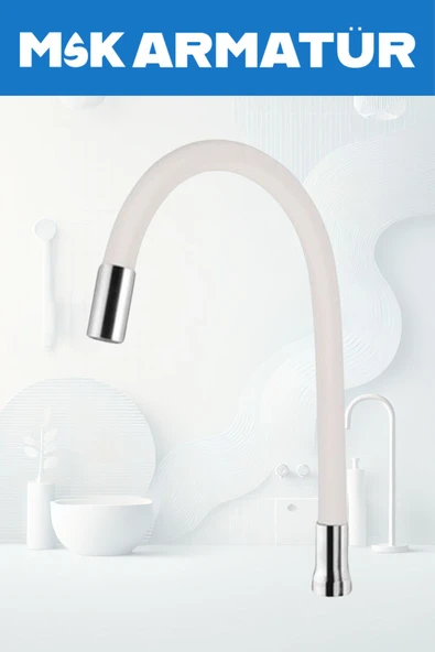 Beyaz Lüx Oynar Boru Kubar - Resim 2