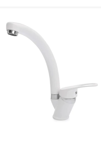 Beyaz Krom Mix Borulu Eviye Bataryası ürün görseli 1