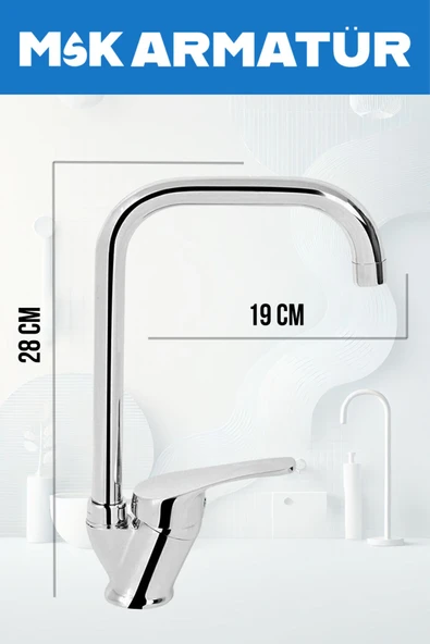 Krom Köşe Eviye Bataryası Çeşmesi - Resim 2