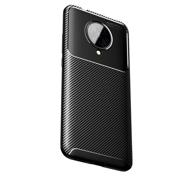 Gpack Xiaomi Poco F2 Pro Kılıf Negro Karbon Dizayn SilikonNano Glass - 4