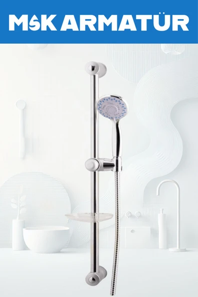Krom Sürgülü Duş Seti ürün görseli 1