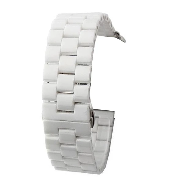 Gpack Apple Watch SE 44 mm Kordon Parlak Seramik Kaplama Metal ZR