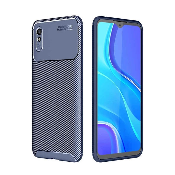 Gpack Xiaomi Redmi 9a Kılıf Negro Karbon Dizayn Silikon - 3