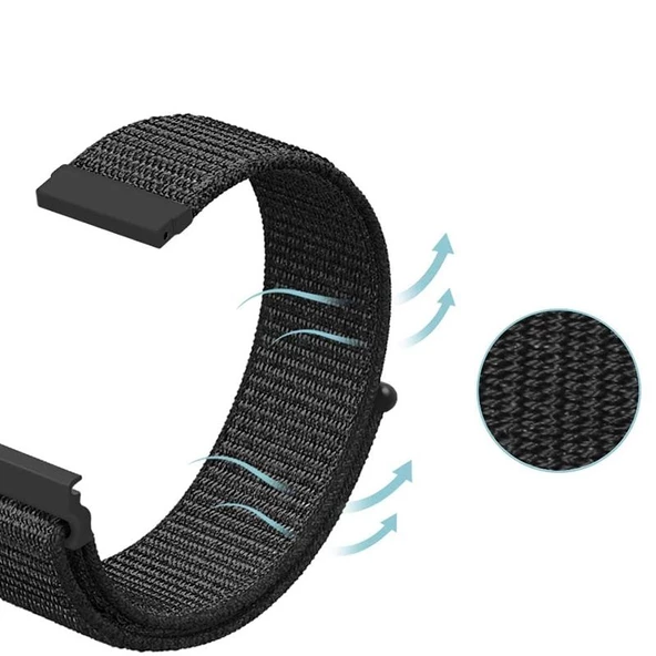 Gpack Realme Watch Kordon Kumaş CırtCırt Kordon - 2