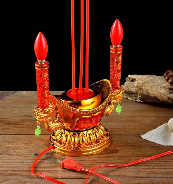 Fişli Dijital Buhur - 13.5cm Üçlü * 2 Paket - 4